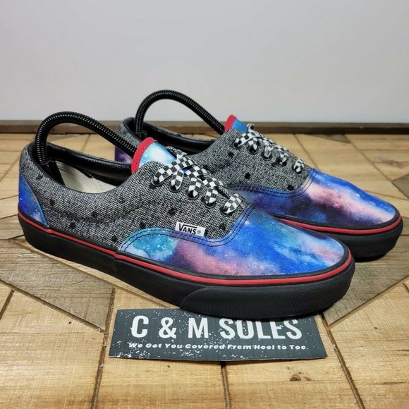 Vans Other - Vans Custom Low Top Galaxy Shoes Off The Wall